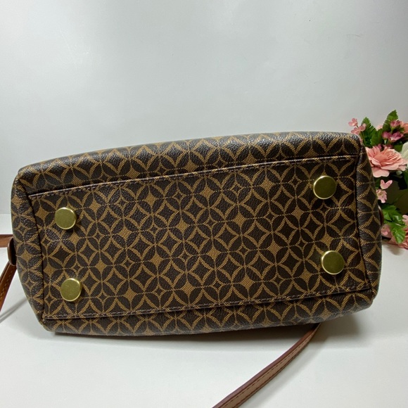 Fossil Signature Sydney Brown Satchel Bag - Picture 6 of 8